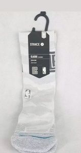 STANCE NBA LA CLIPPERS GRAY SNOW CAMO CREW SOCKS